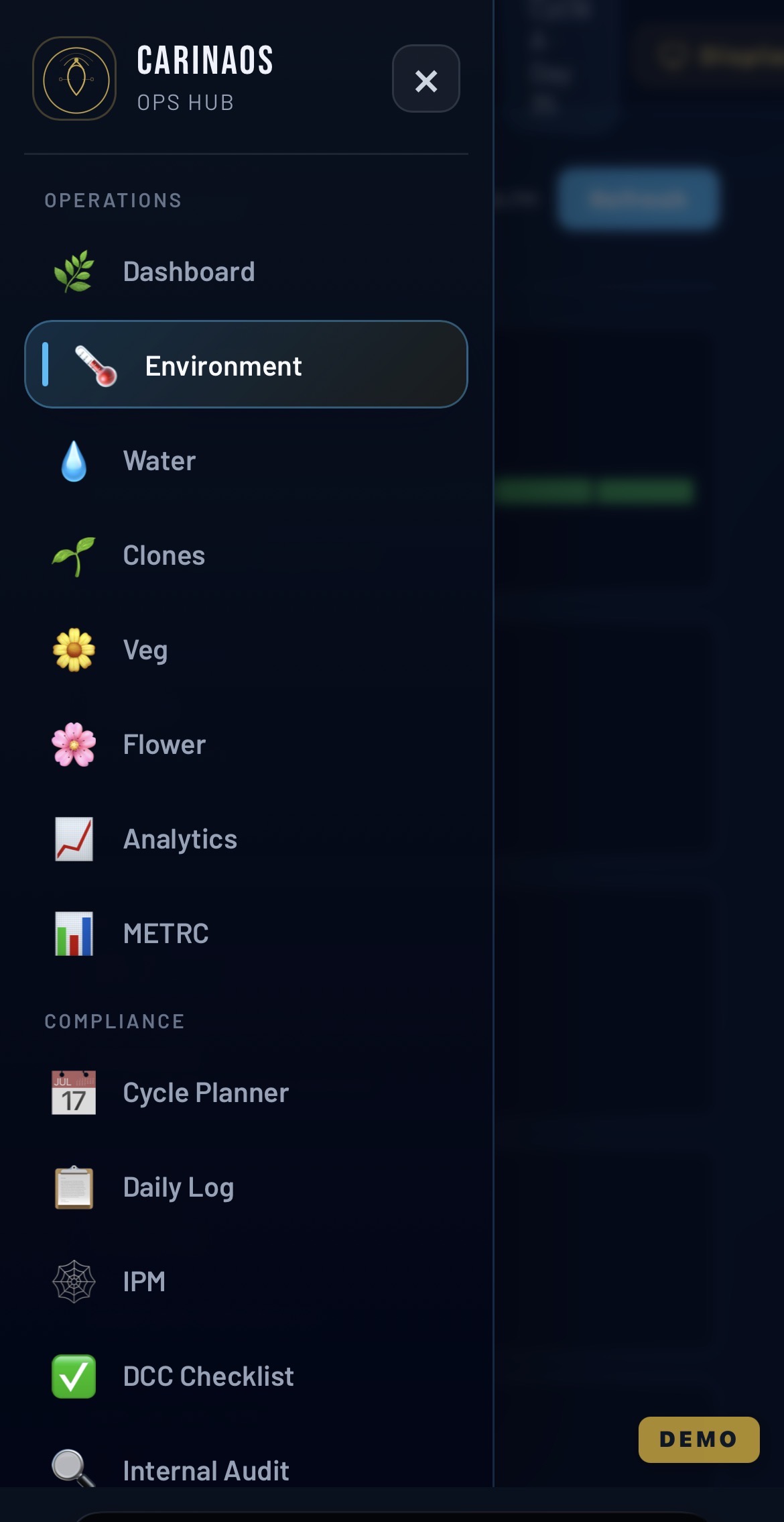 CarinaOS on mobile